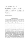 The Fall of the Austro-Hungarian Monarchy in Serbian Films by Aleksandar Erdeljanović