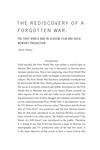 The Rediscovery of a Forgotten War: The First World War in Slovene Film and Documentary Production by Karin Almasy